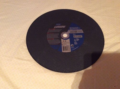 Norton gemini high speed cut-off wheel 5400 14&#034; x 1/8&#034; x 1/20&#034; new! for sale