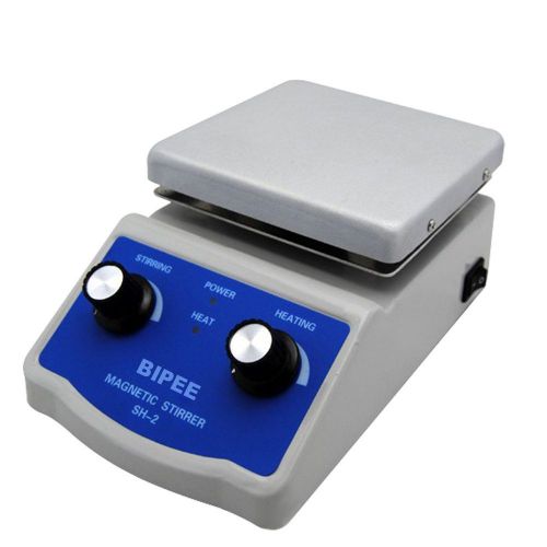 BIPEE SH-2 Laboratory Magnetic Stirrer HotPlate 12x12cm Aluminium Panel 0~160...