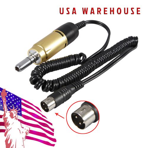 USA E-Type Electric Micromotor 35K RPM Marathon Handpiece Dental Lab Gold-CX