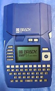 Brady BMP 51 Industrial Label Printer BMP51-KIT-BP BUNDLE EXCELLENT condition