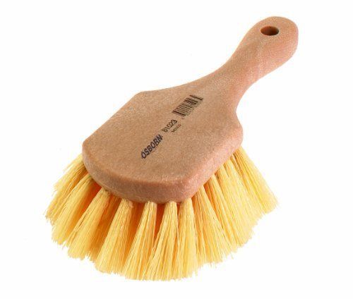 Osborn International 81017SP Economy Utility Scrub Brush with Short Wood Handle,