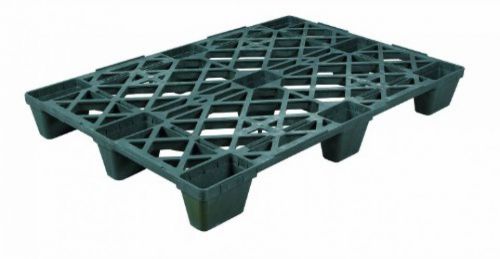 Aviditi cpp210 industrial plastic pallet, 48 x 32 x 5 1/2 , black for sale