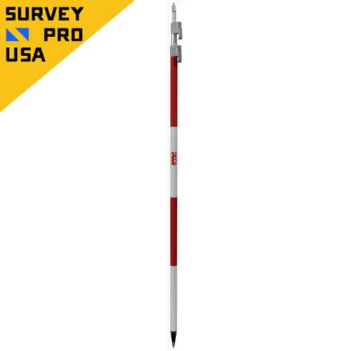 New - Seco 12 ft QLV Pole with Fixed Tip - Red and White