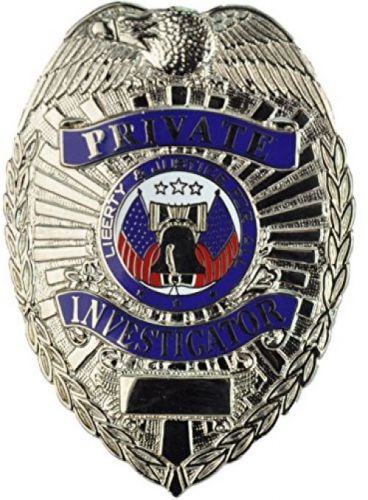 HWC Private Investigator Nickel Breast Badge