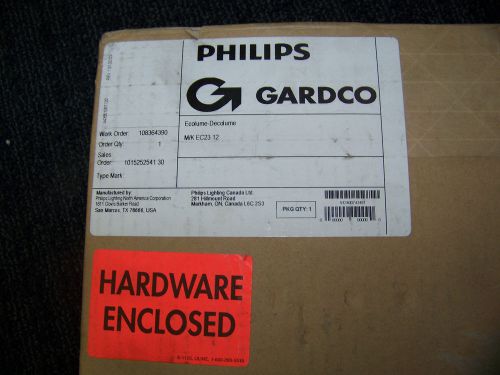 Philips Gardco Ecolume Luminaire Square ECA23 Arm Mount New