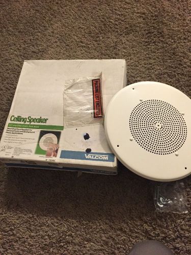 Valcom V-1020C Self-Amplified 8&#034; Flush Mount Ceiling Speaker Lot Of 2