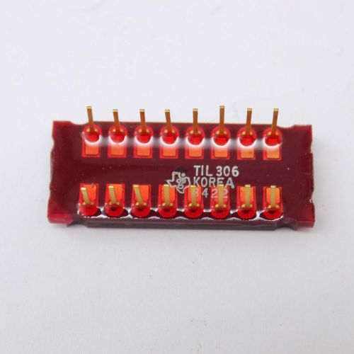 1x TI TIL306 - Gold Pin 7segment NUMERIC  LED display