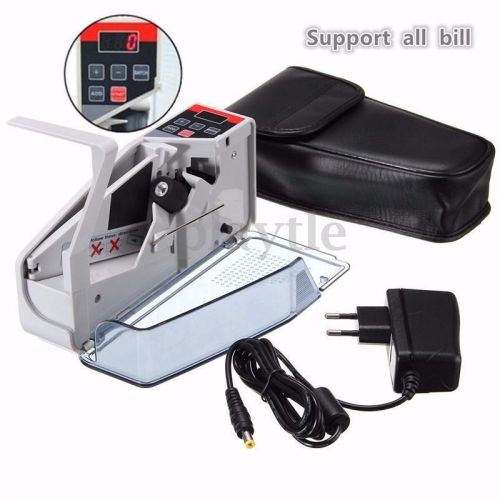 Portable Handy Mini Bill Cash Money Currency Counter V40 Counting Machine US/EU