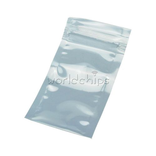 50PCS ESD Anti-Static Shielding ZIP LOCK Bags 50x90mm USABLE SIZE 40x70mm