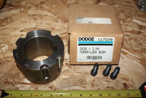 Dodge Taper-Lock Bushing 3535 x 3 KW 117229 New Old Stock Bushing 117229