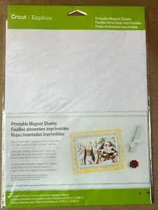 Cricut Explore Printable Magnet Sheets~3 Sheets 8.5 x 11~NIP