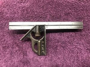 vintage starrett combination square 6”