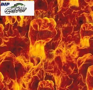 Hydrographics Dip Film Water Transfer Print  PVA  flaming box red 0.5*10M