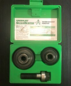 Greenlee 7237BB 1-1/2&#034; &amp; 2&#034; Conduit Size Manual Slug-Buster Knockout Punch Kit