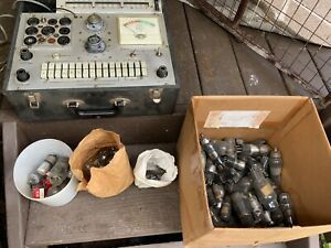 Vintage Jackson Model 648 S Dynamic Tube Tester with Various Tubes