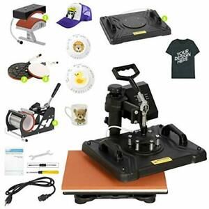 Smartxchoices Pro 5 in 1 Heat Press Machine Combo 360-degree Rotation 12&#034; x 15&#034;