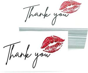 RXBC2011 Thank You for Your Purchase Cards red lips Kiss sweet Package Insert of