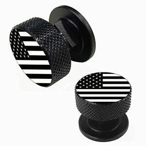 Welding Hood Pipeliner Helmet Fasteners-1Pair Black American USA Flag Pattern...