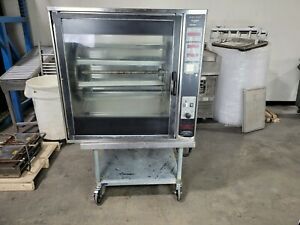 Henny Penny Scr-8 Rotisserie Oven W/ Stand Electric Spits Grocery Commercial