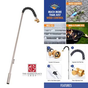 24,000 BTU Propane Torch Weed Burner Ice Melter Self Lighting