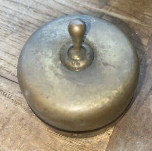 VTG.Hubble Light Brass Light Switch  10A 250V UND. LABS INSP. Steampunk Lighting