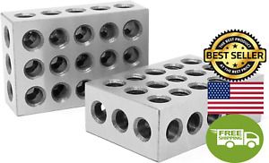 WEN 10423 3 X 2 X 1-Inch Steel-Hardened Precision 123 Blocks, Two Pack