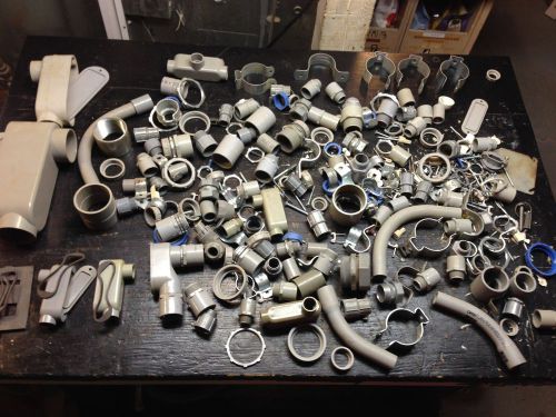 Lot of rigid non metallic conduit fittings