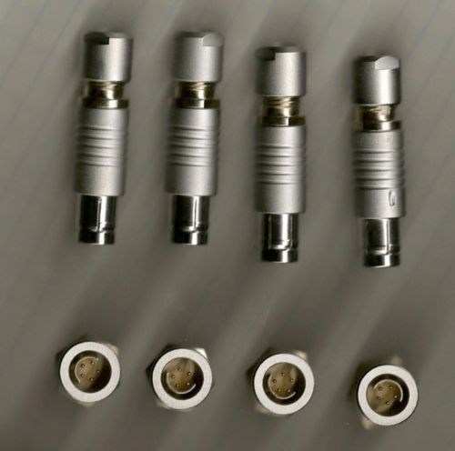 4 each, Fischer 103, 5-pin connectors, plugs and sockets
