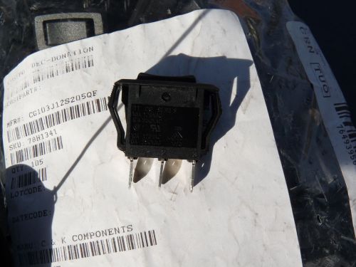 ITT CG Black Rocker Switch 16a 125VAC 1/8HP 10A 250VAC