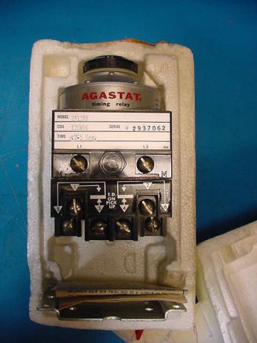 New Agastat Timing Relay 2412PB 120VDC .2-5 Second