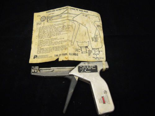 Panduit # GS-2B Manual Tie Down Wrap Gun Tool Aircraft, Aviation with Manual