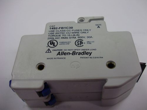 Allen Bradley 1492-FB1C30 Ser A Class CC Din Rail Fuse