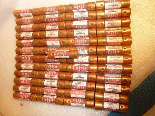 Lot (50) Sylvania NON-15 buss fuses 15 Amp 250 Volt