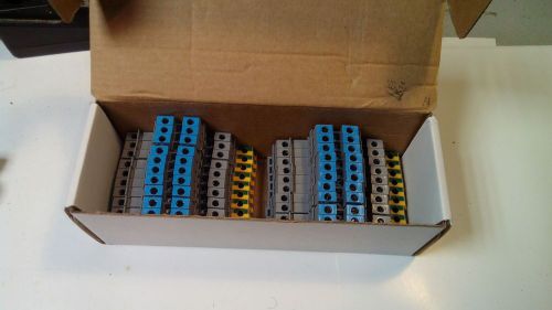 ABB Terminal Block(Lot 20pcs.) D4/6.NLP Triple Deck 1SNA110440R0700,NEW!