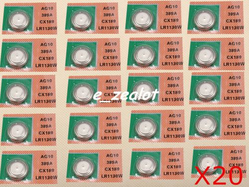 20pcs ag10 batteries coin batteries watch batteries perfect for sale