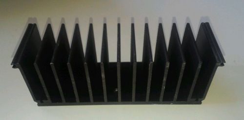 Large Finned Black Aluminum Heatsink Electronics Cooling Amplifiers etc.