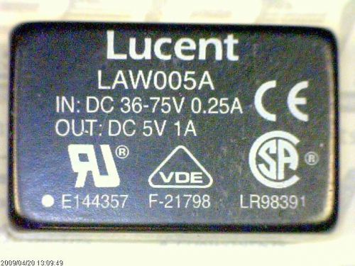 MODULE DC-DC 1-OUT 5V 1A 5W 10-PIN DIP MODULE LAW005A 005