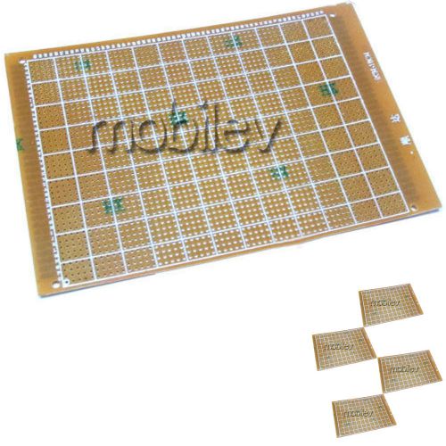 5 x Breadboard Prototype PCB 12cm x 18cm 2460 Holes  Brown DIY