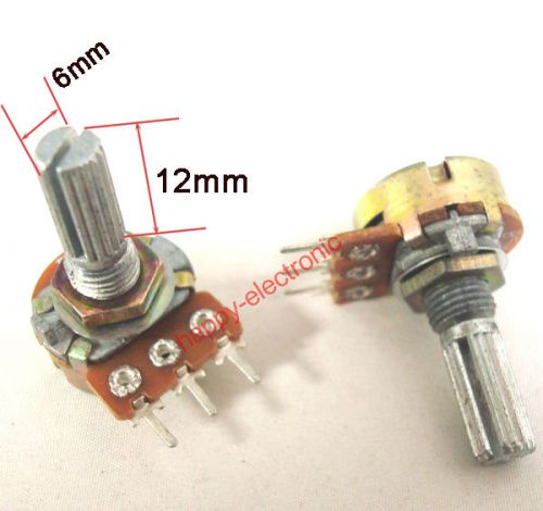 10pcs 50K OHM Linear Taper Rotary Potentiometer 50KB B50K Pot