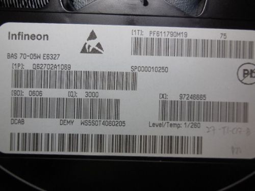 6000 PCS INFINEON BAS70-05WE6327