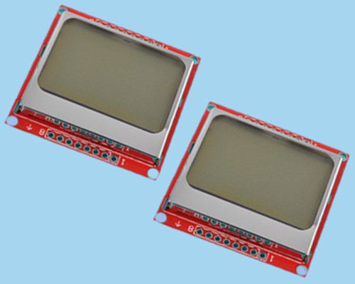 2PCS Dot Matrix LCD Display Module Blue Backlight Nokia 5110 3.3V