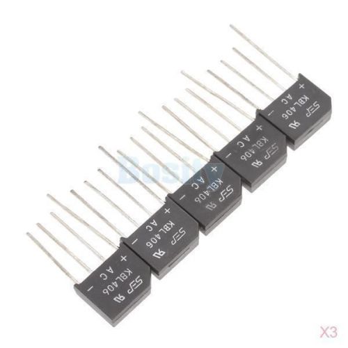 3x 5pcs KBL406 Bridge Diode Rectifier 800V 4A KBL-406