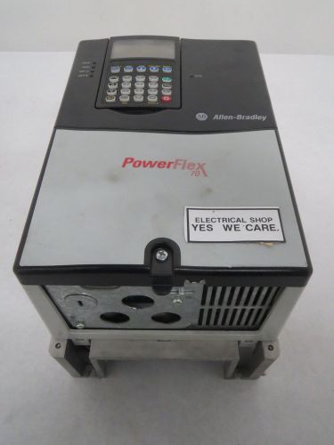 ALLEN BRADLEY 20AE011A0AYNNNNN POWERFLEX70 10HP 432-660V AC DRIVE B353364