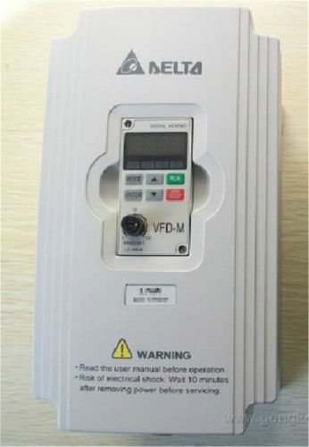 Delta 750W Inverter VFD VFD007M21A-A 3ph 0~240V 5A 0.1~400Hz 1HP AC Motor Drive