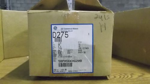 GE 5BPA56KAG20B MOTOR 1/2HP, 1725RPM, 90V *NEW IN BOX*