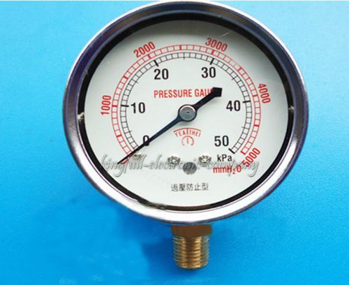 60MM Upright 0-50KPA Overvoltage Prevent Micro-pressure Gauge well good