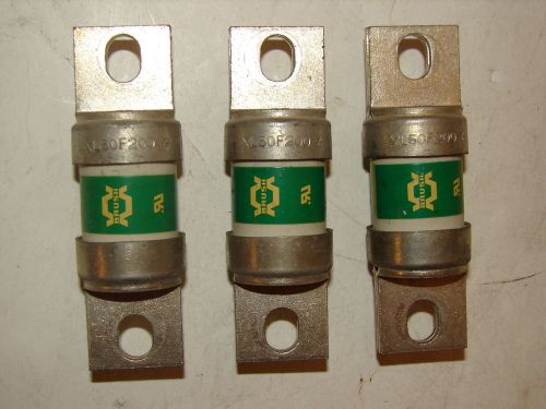 BRUSH XL50F200 FUSE 50A (LOT OF 3) ***XLNT***