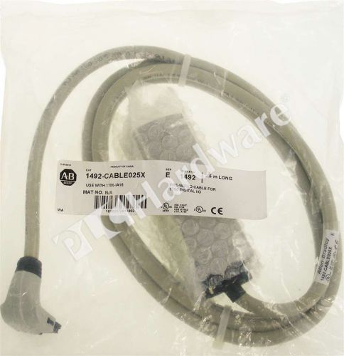 New Sealed Allen Bradley 1492-CABLE025X /E Pre-wired Cable 1756 16-Pt I/O Module