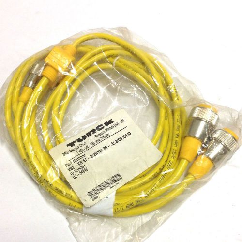 TURCK CABLE ASSEMBLY NIB VB2-KB 5T-3/2RYM 30-.3/.3/CS10110