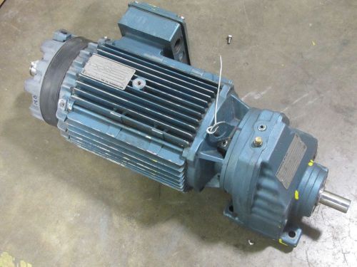 Sew-eurodrive dfv132s4bmg8hr 7.5 hp 230/460v 2.40 ratio motor gearbox w/ brake for sale